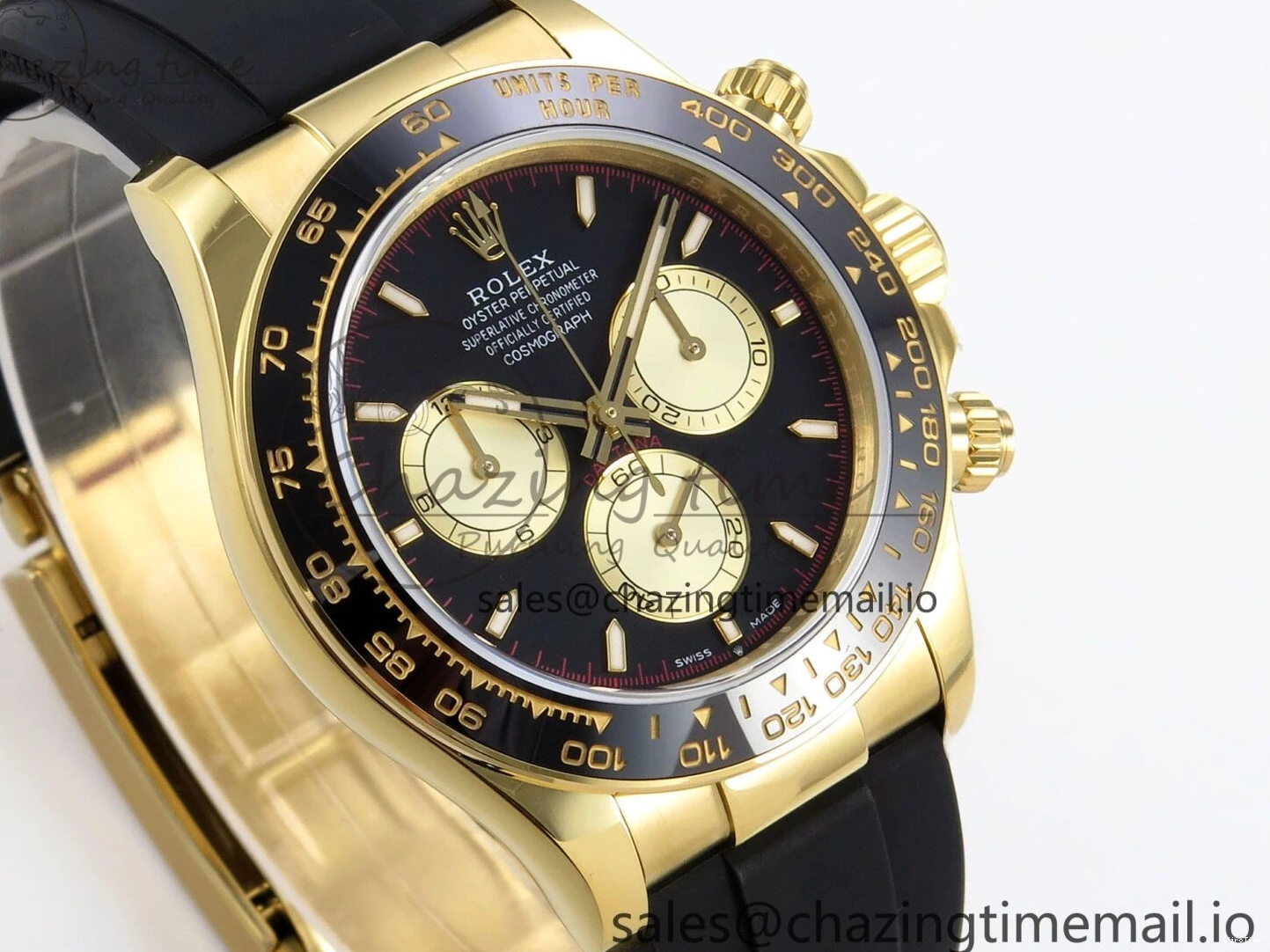 MiroTime 0414 Bold Daytona 126518 QF 1:1 Best Edition Black YG Dial on Oysterflex Strap SH4131 V6（Gain Weight） 1198